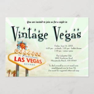 Invitation Vintage Vegas Party