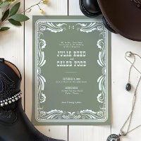 Vintage Western Cowboy Mariage campagnard rustique