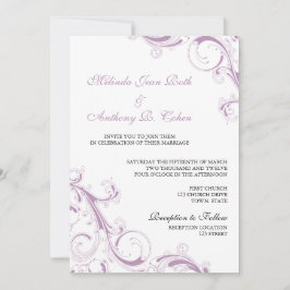 Invitation Violet de torse de Filigree