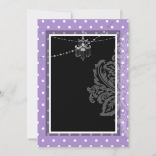 Invitation violet et noir