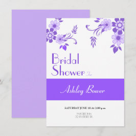 Invitation Violet floral