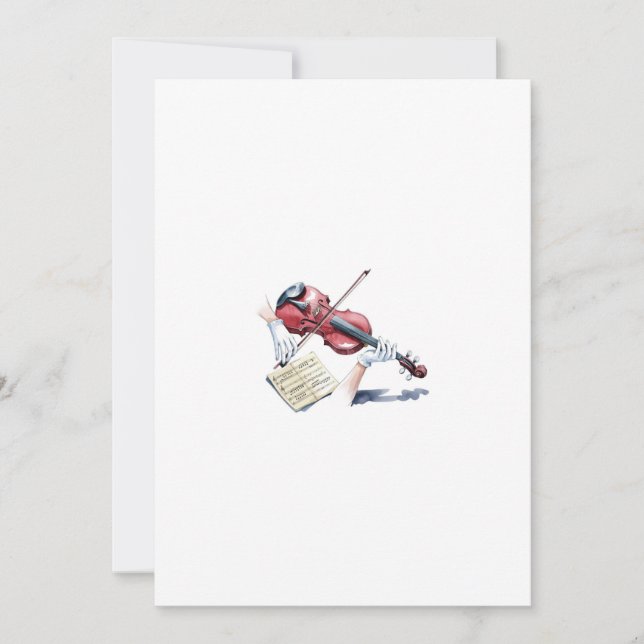 Invitation violin ghost (Devant)