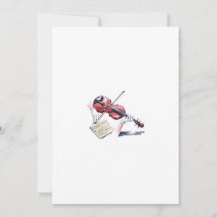 Invitation violin ghost