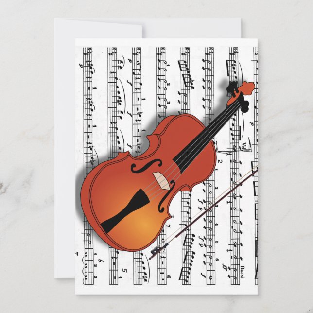 Invitation Violon Lover, Rejoignez Us_Invitation (Devant)
