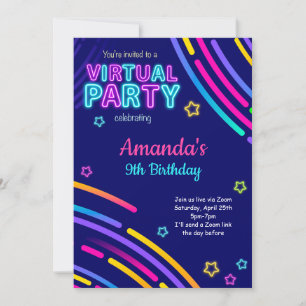 Invitation virtuelle d'anniversaire