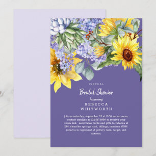 Invitation Virtuelle de Mariage au Lilas et Tourne