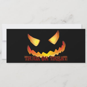 Invitation Visage de citrouille 2 pour Halloween
