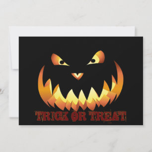 Invitation Visage de citrouille 4 pour Halloween