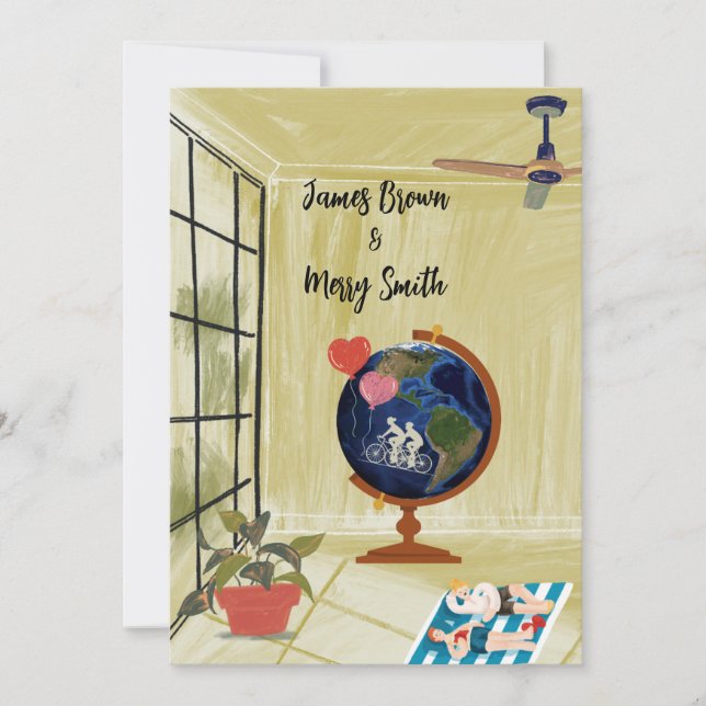 Invitation Vision de l'amour : Rêves autour de la Mariage de  (Devant)