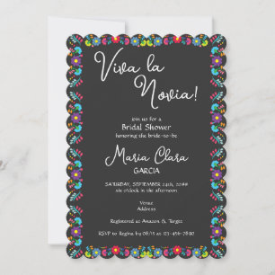 Invitation Viva la Novia Mexicaine Despedida Fête des mariées