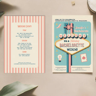 Invitation Viva Las Vegas Bachelorette Week-end