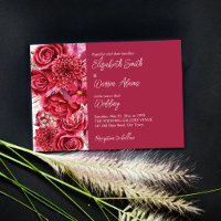 Viva magenta fleurs bourgognes rose mariage