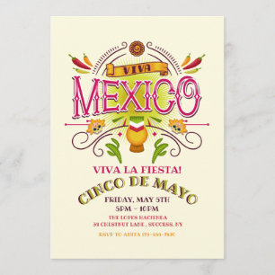 Invitation Viva Mexico