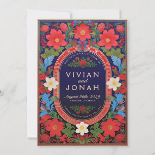 Invitation VIVIAN I Mariage floral Enregistrer la date Invita