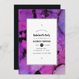 Invitation Vivid Ink Splash Bachelorette Party