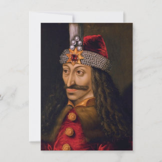 Invitation Vlad tepes Impaler Portrait Voivode Histoire de Dr