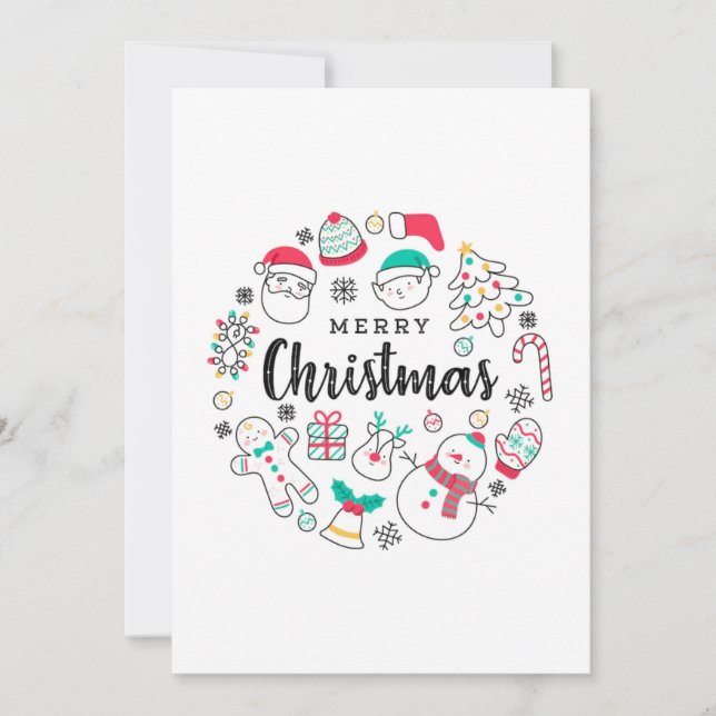 Invitation voeux de Noël (Devant)