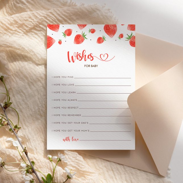 Invitation Voeux Pour Baby Card, Berry Sweet Baby shower (Créateur téléchargé)