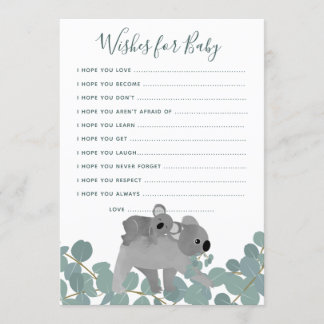 Invitation Voeux pour Baby shower Game