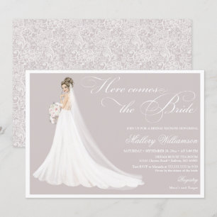 Invitation Voici la douche de mariée