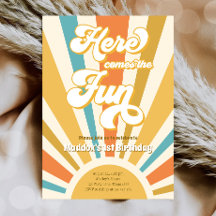 Voici L'Amusant Retro Boho Hippie Boy Anniversaire