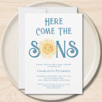 Voici le Baby shower du garçon jumeau Sons