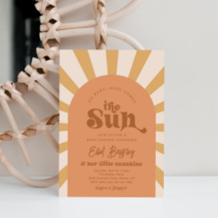 Invitation Voici Le Baby shower Soleil   Baby shower Sun I