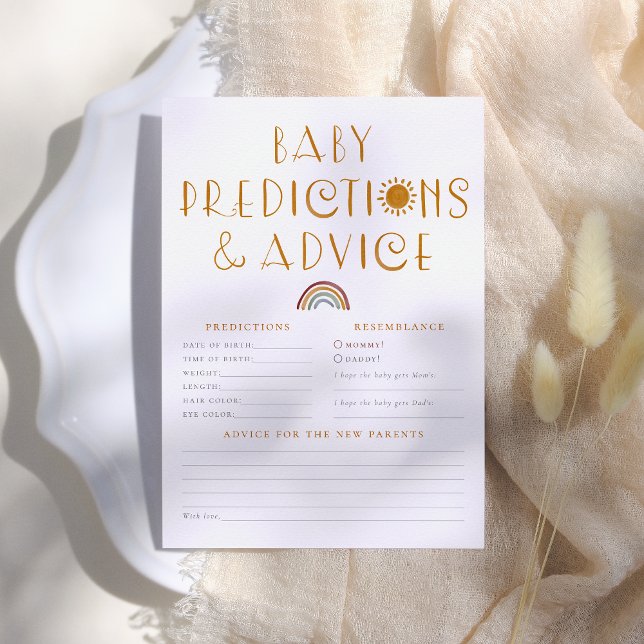 Invitation Voici Le Sun Baby Prédictions & Conseils (Créateur téléchargé)