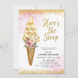 Invitation Voici l'invitation à la Fête des mariées de crème 
