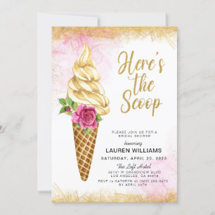 Invitation Voici l'invitation à la Fête des mariées de crème 