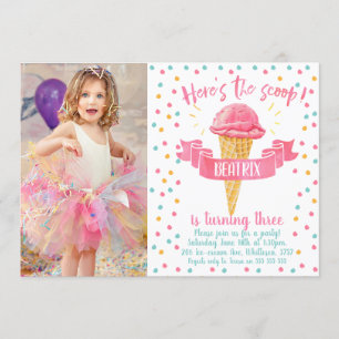 Invitation Voici l'invitation d'anniversaire de la photo Scoo