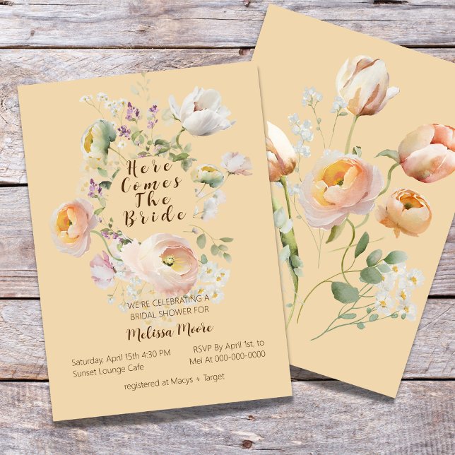 Invitation Voici L'Invitation De La Mariée, Douche Nuptiale (Créateur téléchargé)