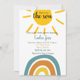 Invitation Voici l'invitation du Baby shower Fils