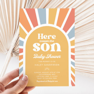 Invitation Voici l'invitation du Baby shower Fils