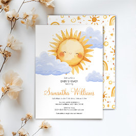 Invitation Voici l'invitation du baby shower Sun