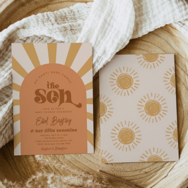 Invitation Voici L'Invitation Du Fils Baby shower (Créateur téléchargé)