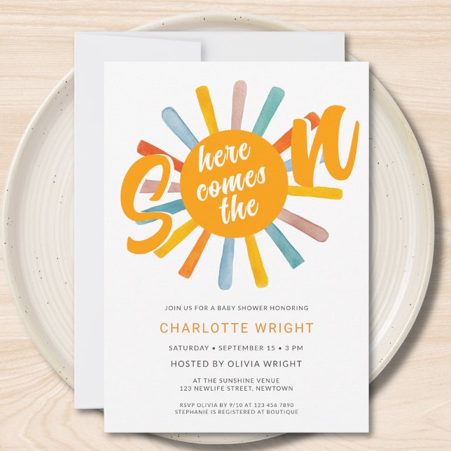 Invitation Voici L'Invitation Du Fils Baby shower (Créateur téléchargé)