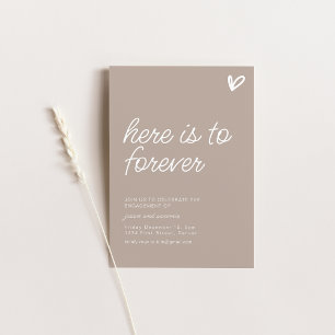 Invitation Voici l'Invitation du groupe To Forever Engagement