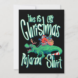Invitation Voici ma chemise de pyjama de Noël Drôle Père Noël