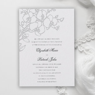 Invitation Voile d'Orchidée Formel Traditionnel Mariage Ivoir
