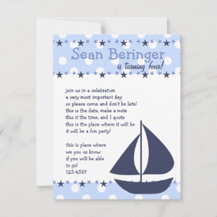 Invitation Voiles et étoiles