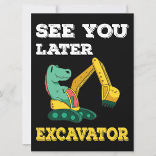 Invitation Voir Plus Tard Excavateur I - Toddler Garçons Enfa
