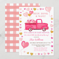 Voiture De Camion Pink Valentine Par Baby shower