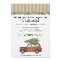 Voiture de station rétro de Noël