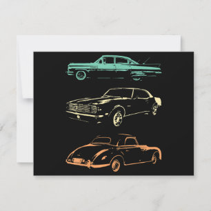 Invitation Voitures Vintage - 80s & 90s Graphic Retro