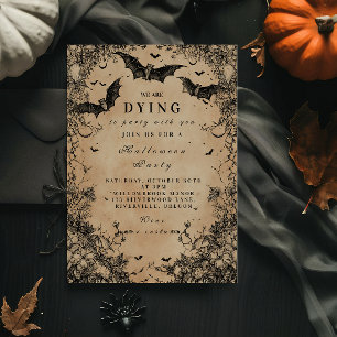 Invitation Vol de gothique Halloween sombre