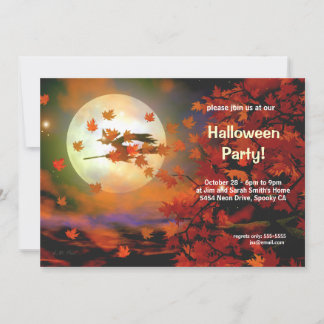 Invitation Vol Halloween Witch