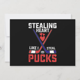 Invitation Voler le coeur Comme je vole les canettes Hockey V