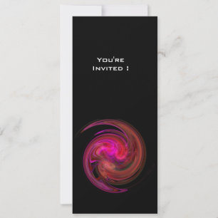 Invitation VORTEX clair rose vif violet violet violet noir