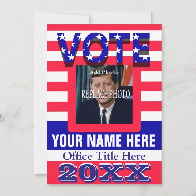 Invitation Vote de campagne politique (Dos)